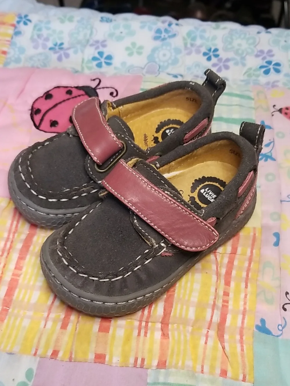 Livie & Luca Cobbler Collection Suede And leather Loafers Size 4